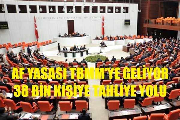 Af Yasası Teklifi TBMM'ye Geliyor