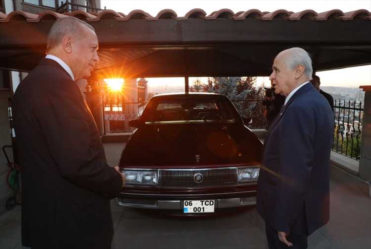 Cumhurbaşkanı Erdoğan MHP Lideri Bahçeli'yi Ziyaret Etti