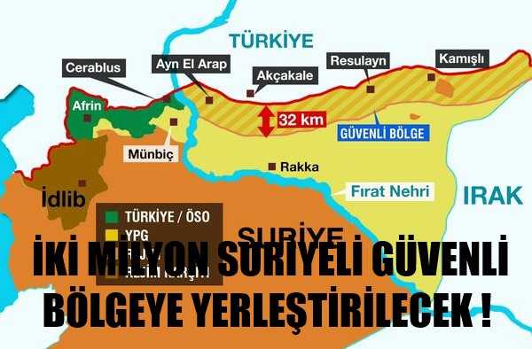 İki Milyon Suriyeli Güvenli Bölgeye Geçiyor