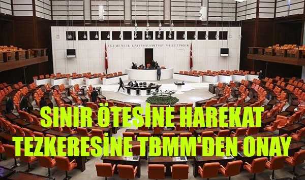 TBMM Sınır Ötesi Harekat Tezkeresini Onayladı