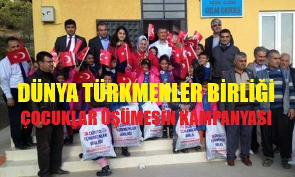 Dünya Türkmenler Birliği'nden Çocuklar Üşümesin Kampanyası