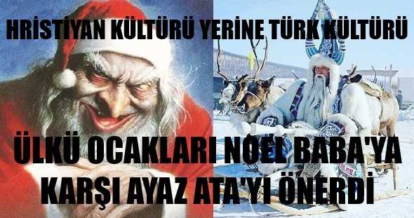 Ülkü Ocakları Noel Baba Kavramına Tepki Gösterdi