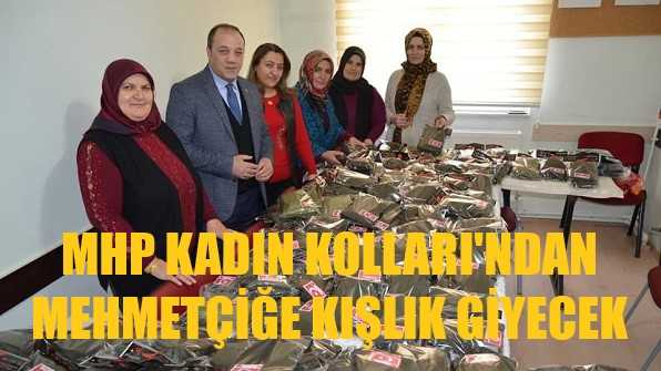 MHP Kadın Kolları'ndan Mehmetçiğe Kışlık Giyecek