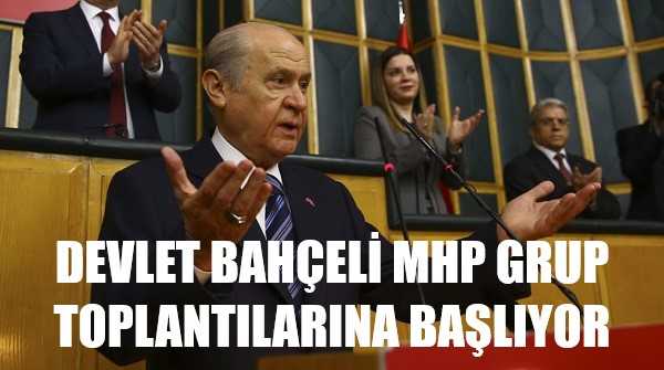 MHP Lideri Bahçeli MHP Grup Toplantılarına Başlıyor