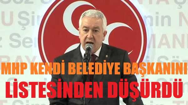 MHP Belediye Başkanını Listesinden Düşürdü