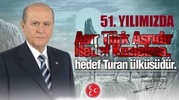 MHP 51. Yılında Kızıl Elma Hedefine Ulaşmak İçin Çalışıyor