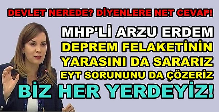 MHP'li Arzu Erdem'den Devleti Hedef Alanlara Net Cevap  