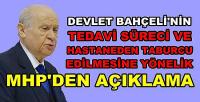 MHP Lideri Devlet Bahçeli Hastaneden Taburcu Oldu