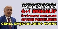 MHP'li Kaba'dan Siyasi Partilerin Genel Başkanlarına Karne  