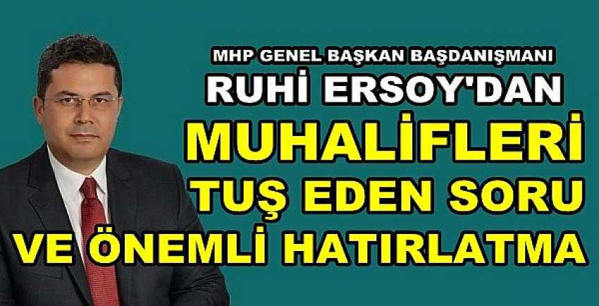 MHP'li Ruhi Ersoy'dan Muhalifleri Tuş Eden Soru          